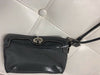 Authentic Coach patent leather wristlet purse, gray