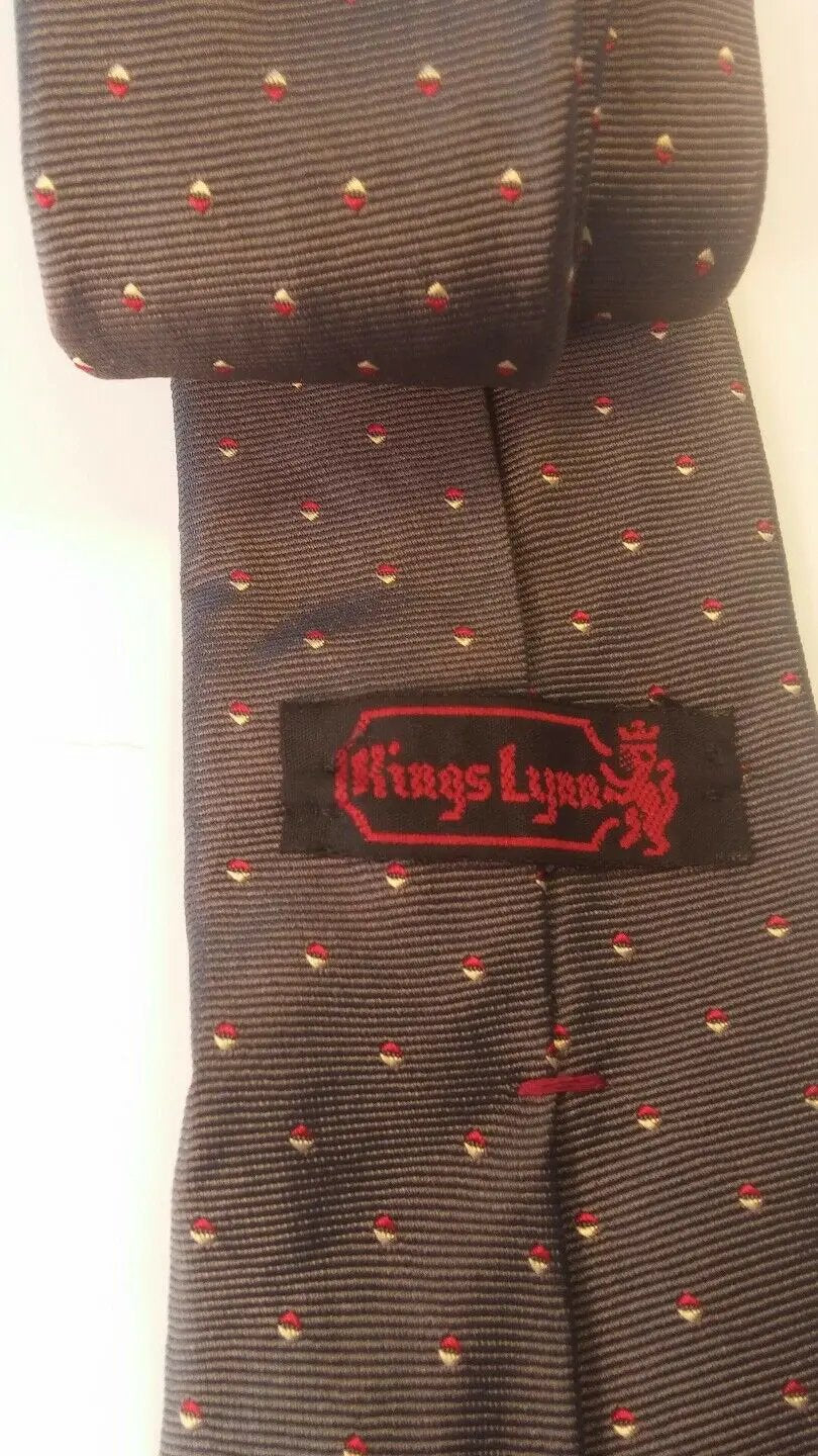MEN NECK TIES 100% ITALY grey black . King LYNN (Lyrr) by DALEY1DEALS,LLC.