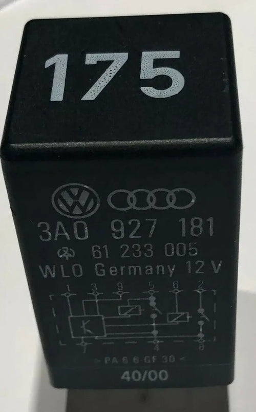 12V 9Pin # 3A0927181 / 61233005 / No. 175 _TESTED RELAY_ VW Audi Seat Skoda by Volkswagon