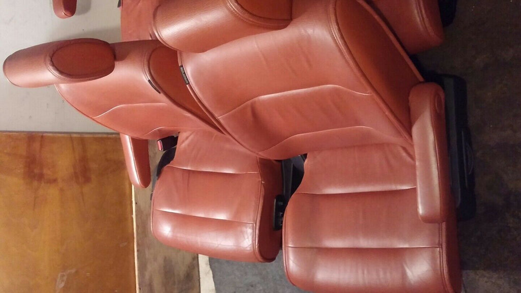 2004-09 NISSAN QUEST 7 COMPLETE LEATHER SEATS SET COLOR CODE: rouge (G)