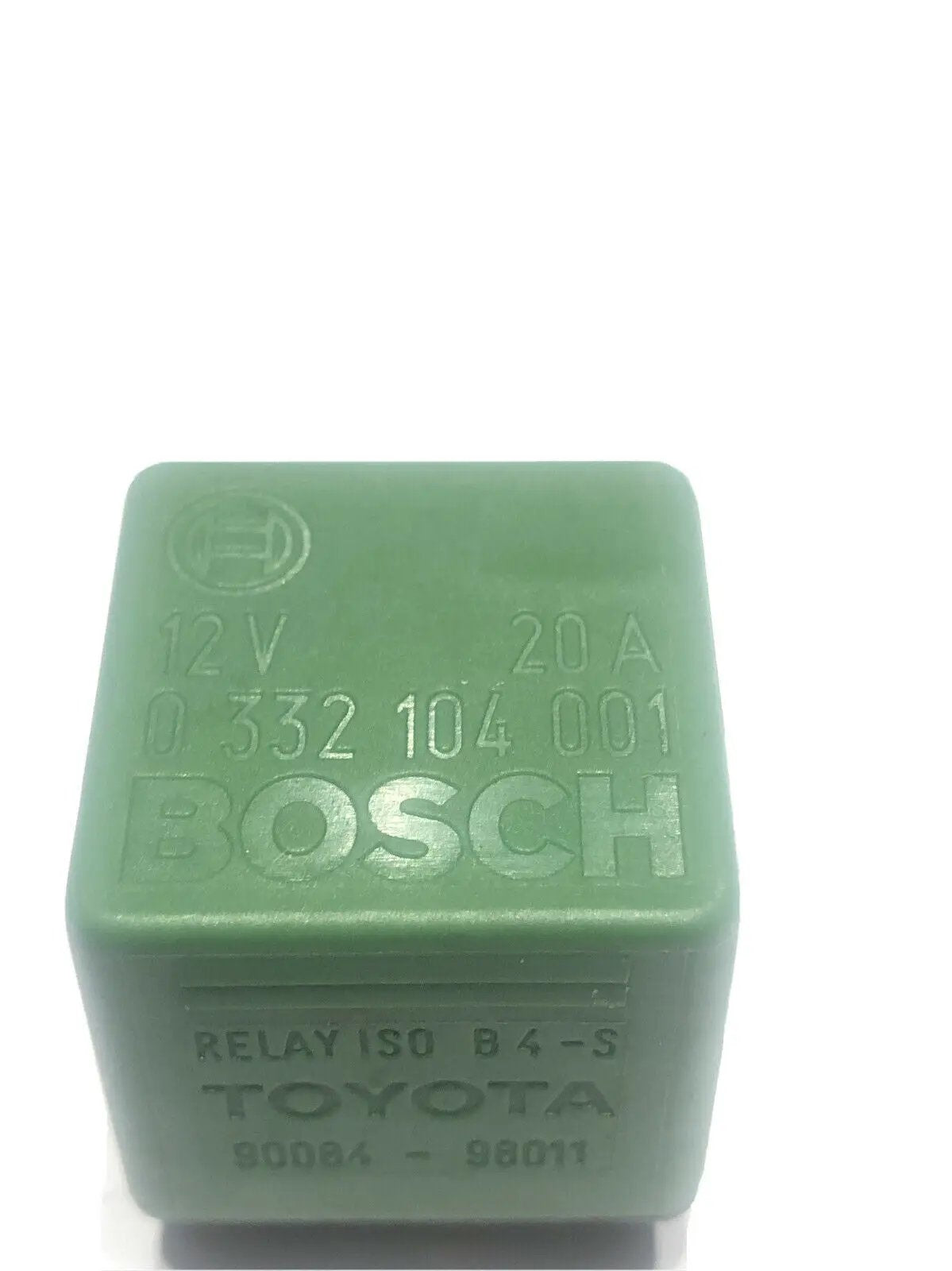 3X Bosch 90084-98011 Toyota Relay 20A 12V 0 332 104 001 OEM Green 4 Pin Used by Bosch