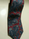 CHRISTIAN DIOR MONSIEUR RED BLUE FLORAL PAISLEY SILK NECKTIE TIE MOC0516A #T20