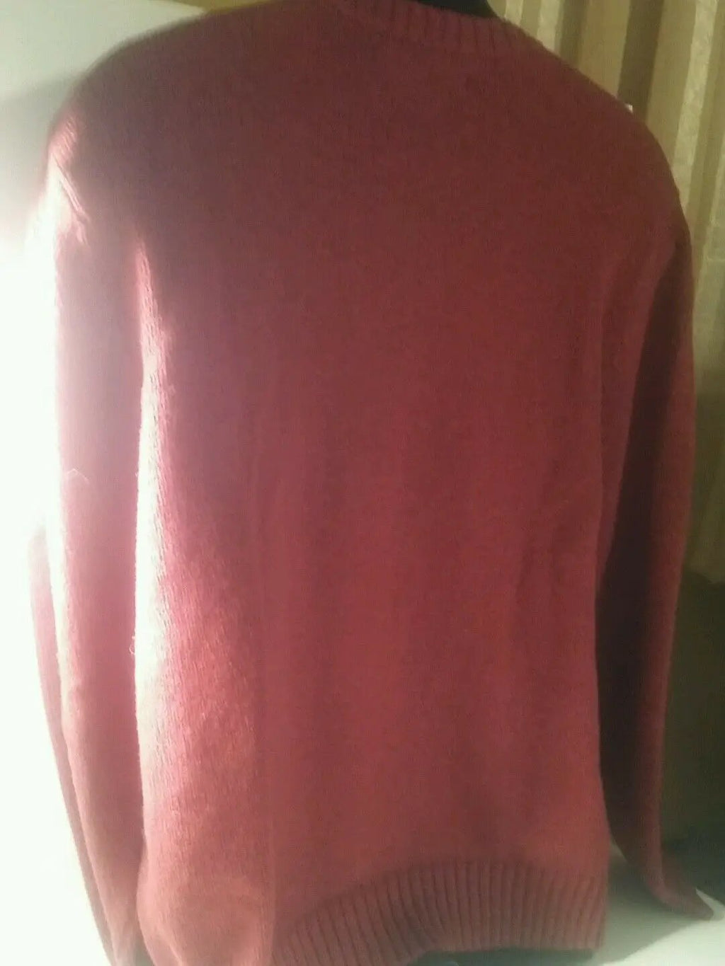 Men's Croft and Barrow shirt rust color sweater size large, RN:73277, BURGANDY by Croft & Barrow
