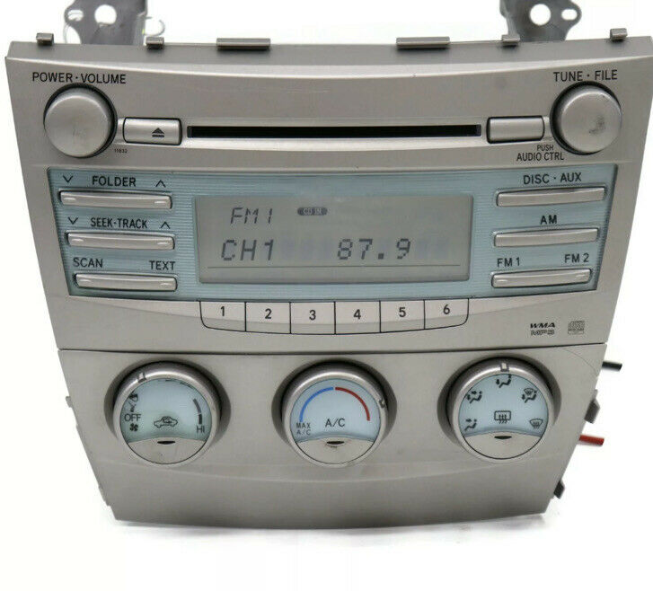 2007-2009  2008 Heat Toyota Camry Radio Stereo Cd Player Ac Control 86120-06181