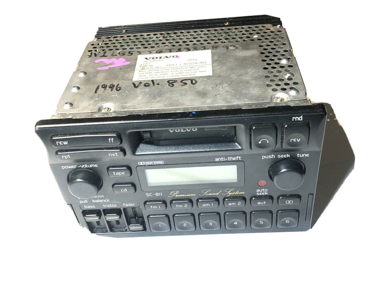 95 96 1997 VOLVO 960 CD AM FM RADIO TAPE PLAYER OEM 3533535 OEM 1995-1997