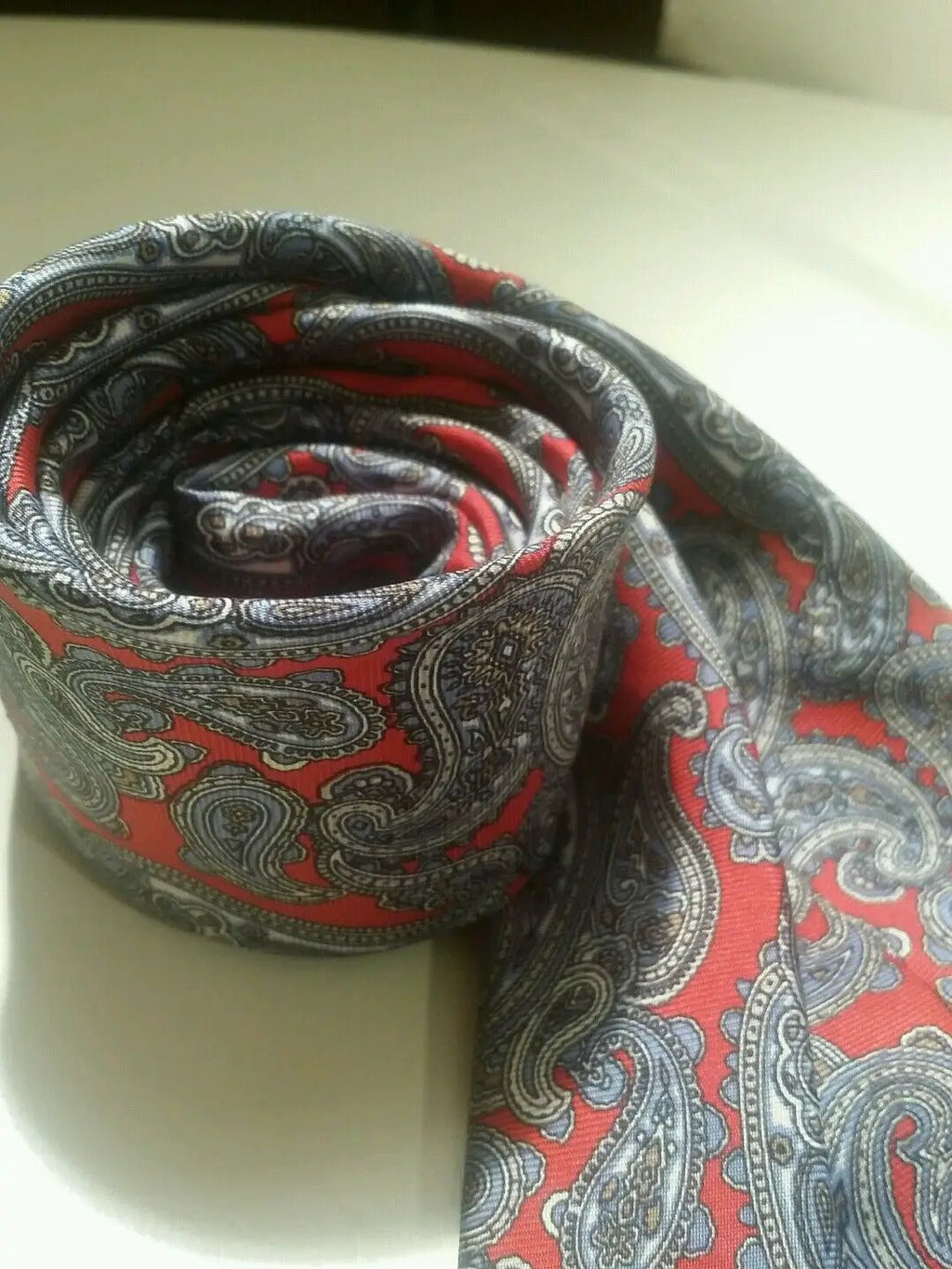 Christian dior multi colored paisley print stunner tie. by Christian Dior