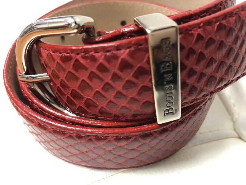 Boots And Bags Burgundy Belt Size Meduim Leather