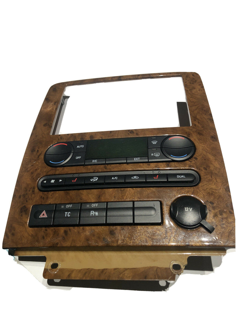 2011-2014 Ford Expedition Radio Bezel Tri, Panel Surround Woodgrain Digital