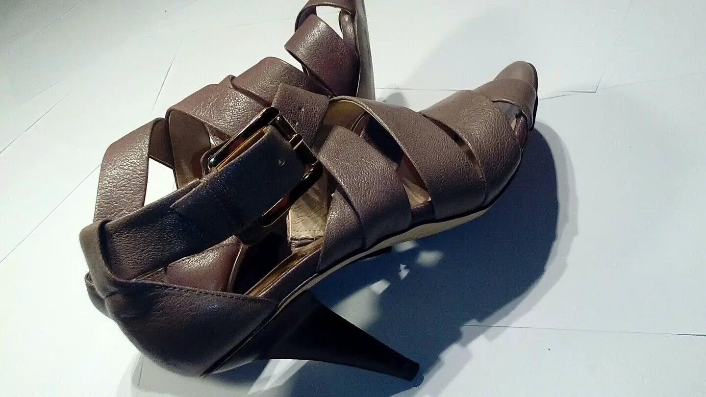Michael kors leather strappy gladiator sandal size 6.5 m by Michael Kors