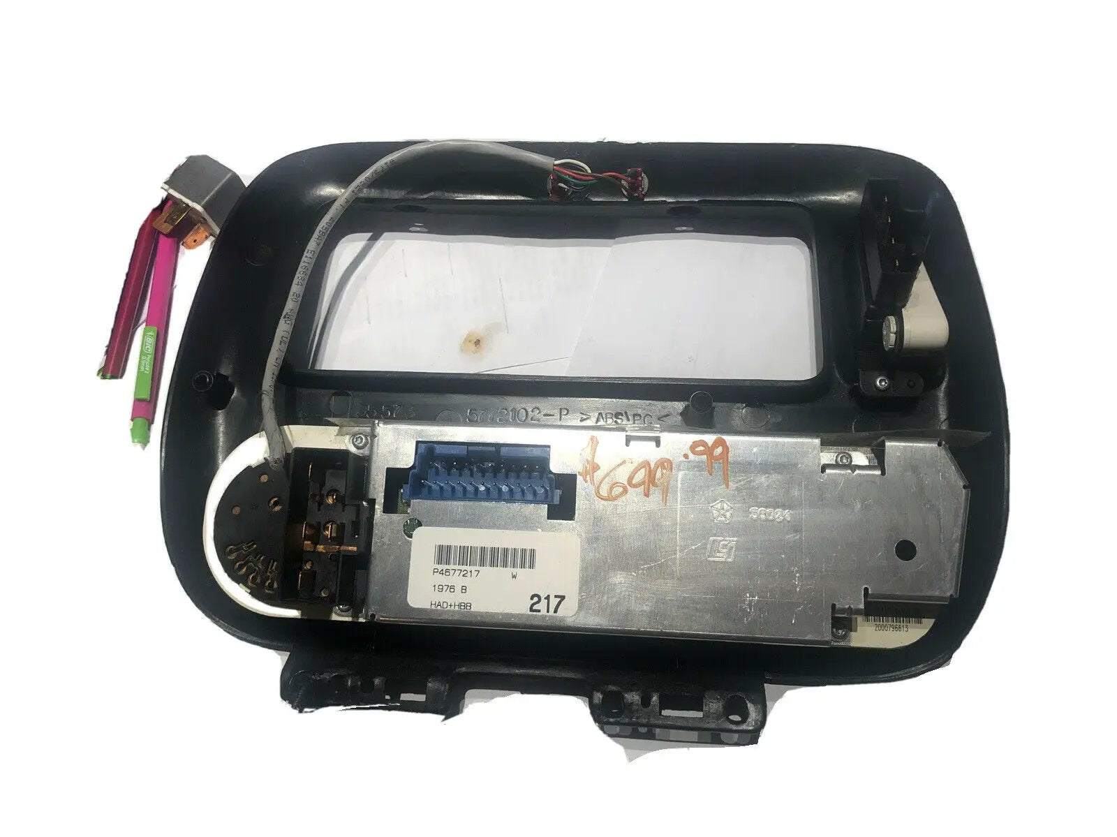 97 98 Voyager Heater Air A/C Control Dual Zone Unit Blue Plug P4677217 by AC