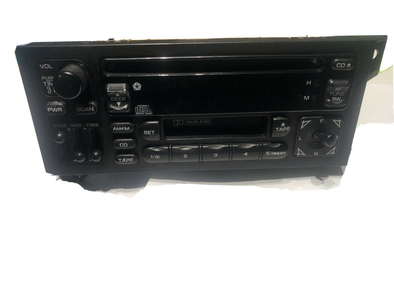 OEM Jeep XJ Cherokee AM FM Radio CD & Cassette Player - P04704383AE - Stereo