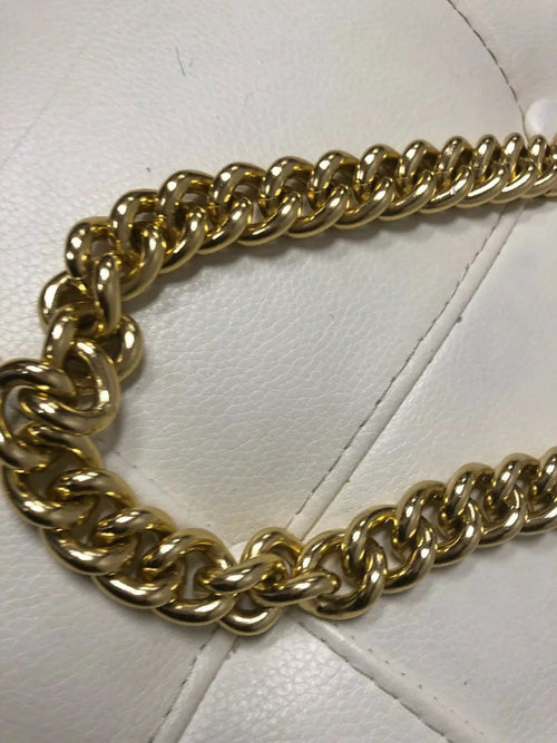 14 In Gold Tone Phat Chain Costume Necklace by Unbranded