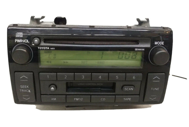 Toyota Camry Radio OEM single CD cassette player AM/FM 16823 2002-2004 in dash