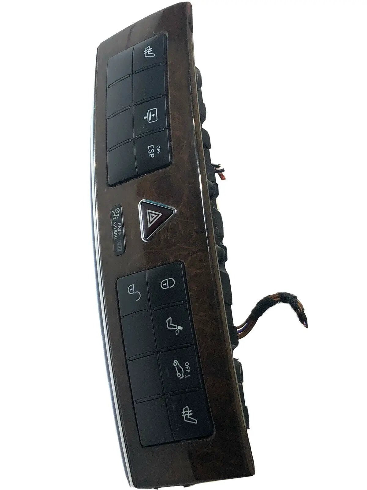 2905-07 Mercedes W203 C240 Dash Heated Seat Hazard Light Switch Control Wood OEM by Mercedes-Benz