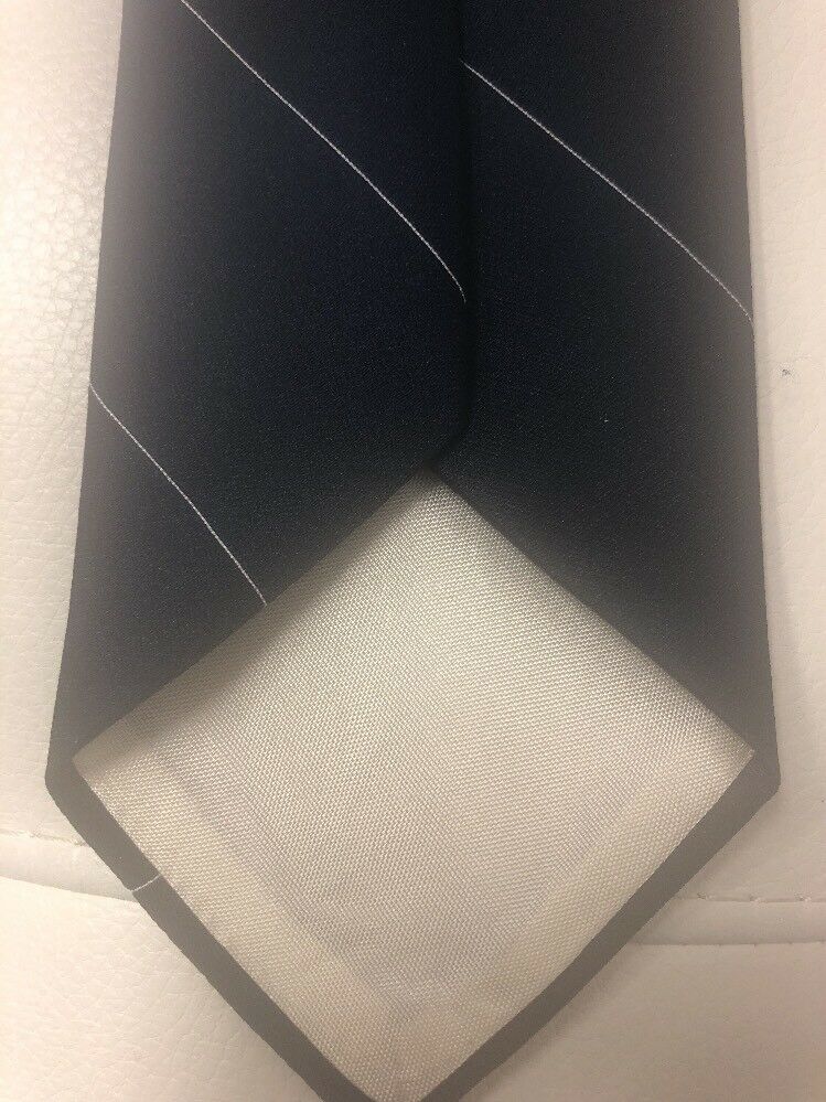 Vintage Oscar de la Renta Blue Striped Tie 54L