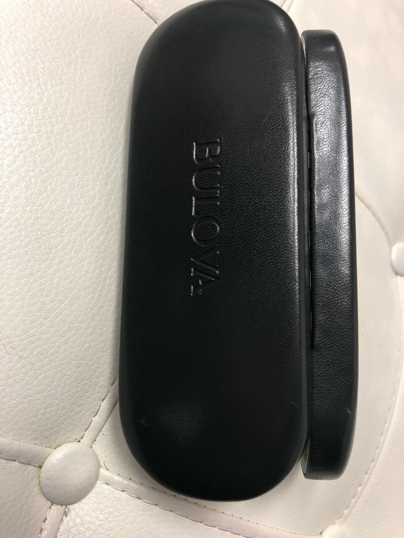 Bulova Eyeglasses Sunglasses Glasses Hard Shell Case Large Gray Travel Carrier