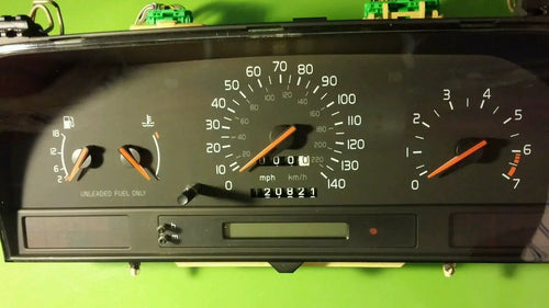 1993 VOLVO 850 INSTRUMENT CLUSTER SPEEDOMETER ODOMETER TACHOMETER GAS OE GAUGES by Volvo