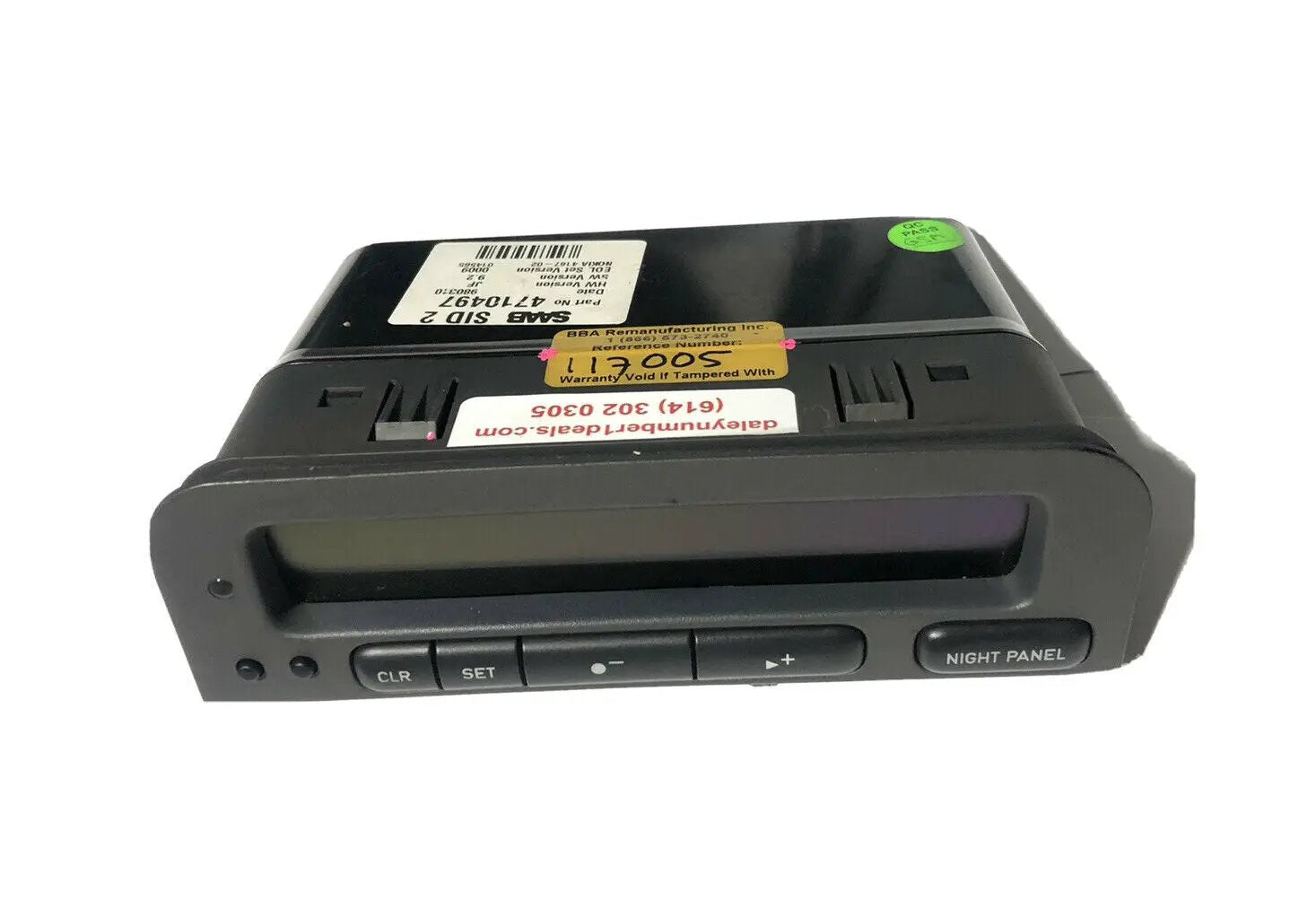 Saab 93 9.3 9-3 SID2 Information Display Screen LCD 12806119 5263223 4710497 by Saab