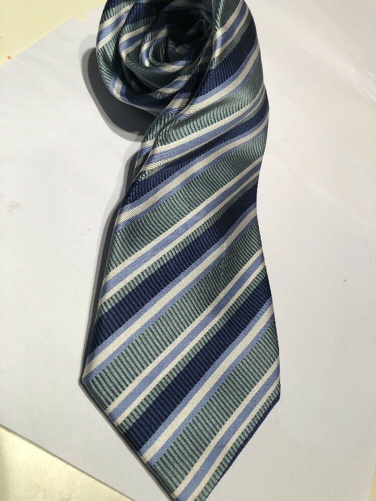 Men's Donald J. Trump Striped Blue Silk Neck tie Made in China