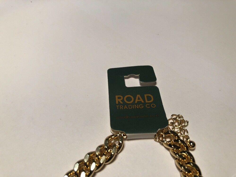 Road Trading And Co Teal An Gold Necklace