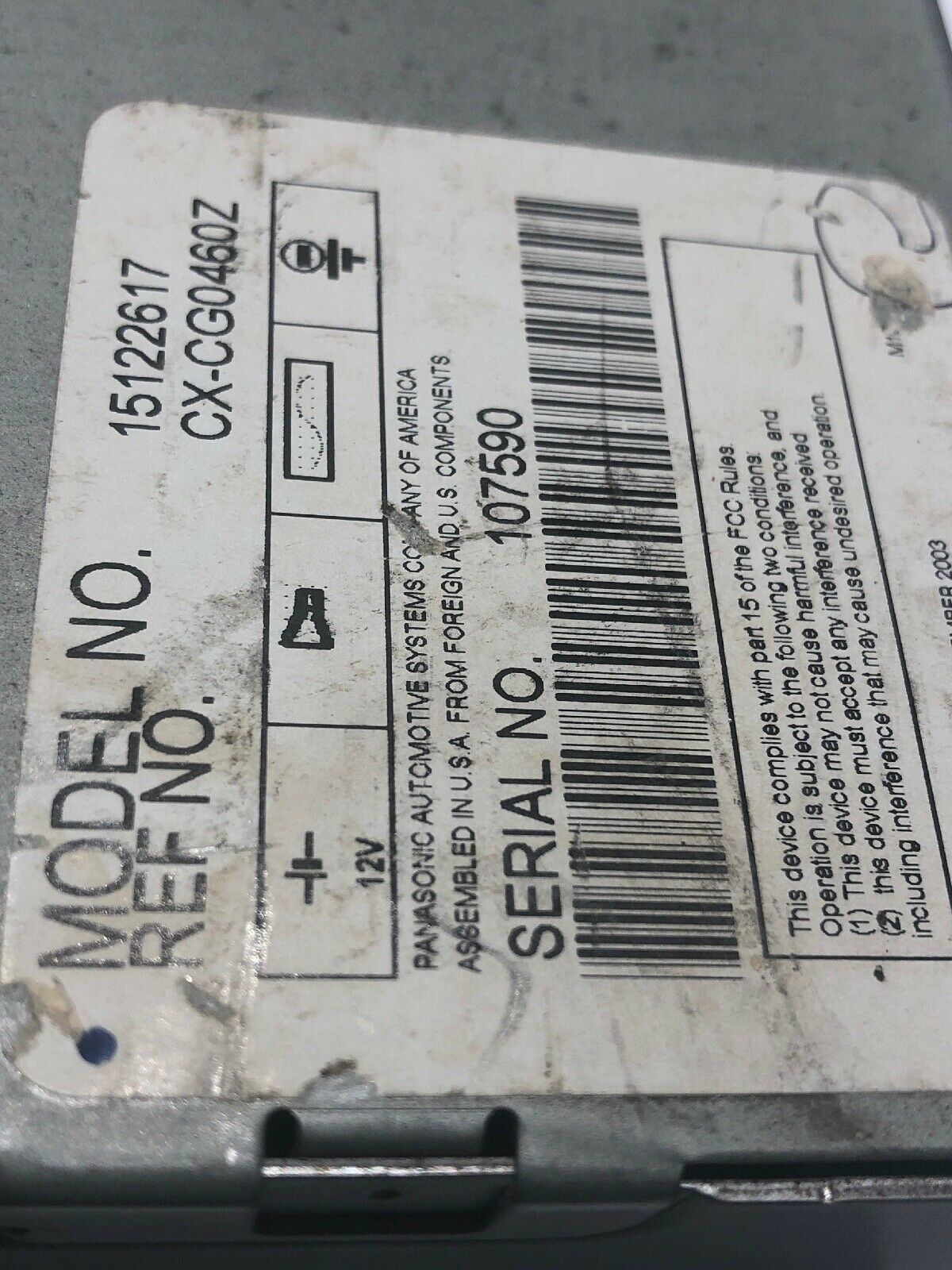 2003 2004 2005 2006 Cadillac Escalade 6 Disc CD Player Console Mounted OEM #63