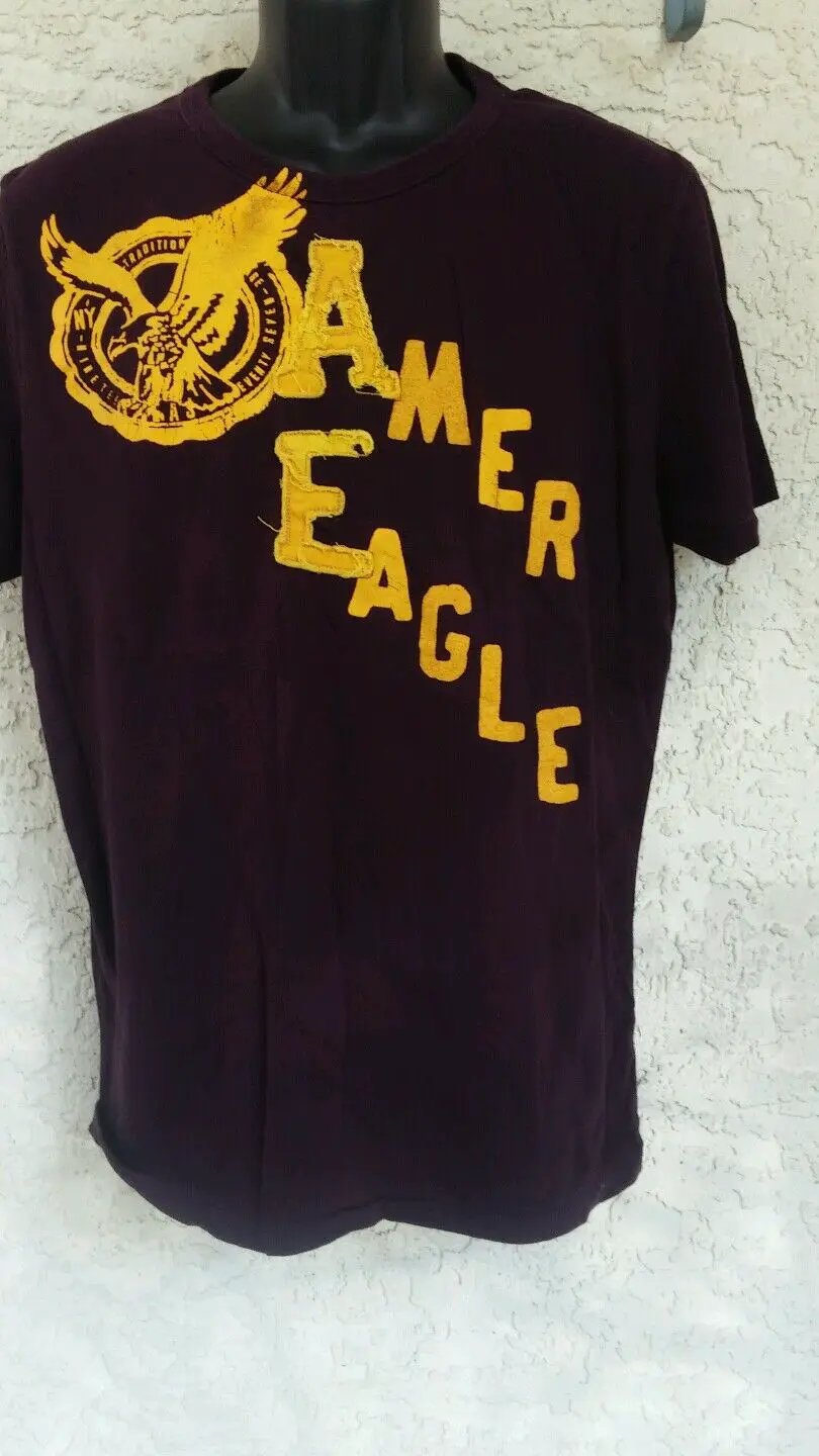 Tshirt American Eagle purple color large in size by American Eagle