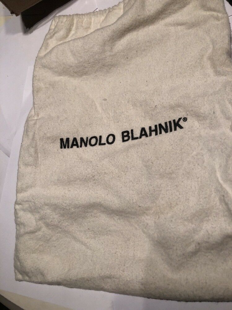 Manolo Blahnik Dust Bag 13.5 x 11 inches Travel or Storage New