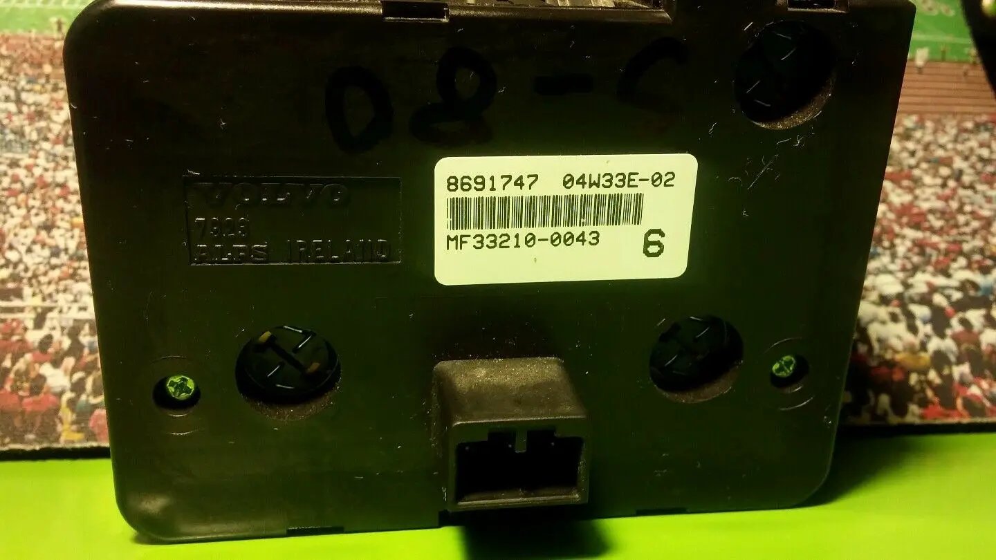 VOLVO S80 05 OEM HEADLIGHT HEAD LIGHT MIRROR CONTROL SWITCH UNIT 8691747 Black by VOLVO OEM ALPS