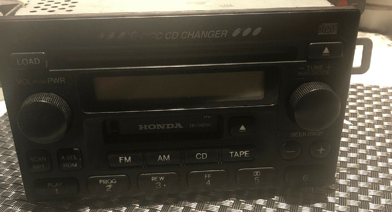 2002 2003 2004 Honda CRV 6 Disc CD Cassette Player Radio 39100-S9A-A200 OEM