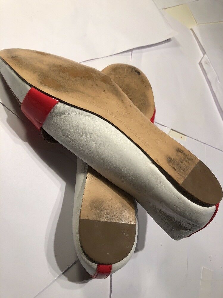 Ivanka Trump Women's Nude, Whit And Orange Loafer Flats