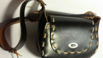 WOMEN'S BLACK GENUINE LEATHER PURSE NON BRAND, SIZE 3X11X8, STROP 16 INCHES