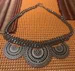 Silver  Tribal Costume NECKLACE CHOKER JEWELLERY