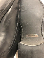 Mens Magnanni black leather oxfords/ shoes sz. 9 M