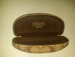 Coach brown signature C hard case eyeglass case