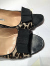 Manola Blahnik Size 41.1/2 Leapord Print  Peep Toe Shoes/10.5