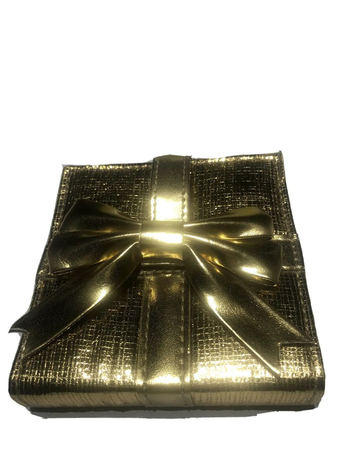 Nail And Scissor Bag Gold With Gold Bow NEW by Tarte