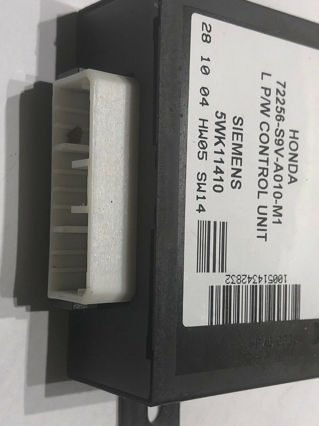 HONDA PILOT DRIVER SIDE DOOR CONTROL MODULE 72256-S9V-A010-M1 L P/W UNIT LEFT