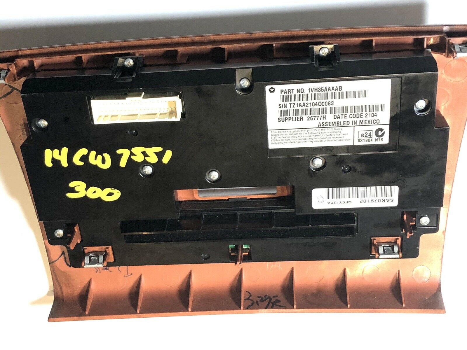 11 12 13 14 Chrysler 300 AC Heat Temp Climate Audio Control Dash Panel OEM