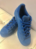 Adidas Youth shoes size 4.5 blue suede