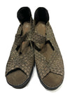 Bernie Mev US Size Woven Bronze/Gold Mary Jane Peep Toe WOMEN EUR37