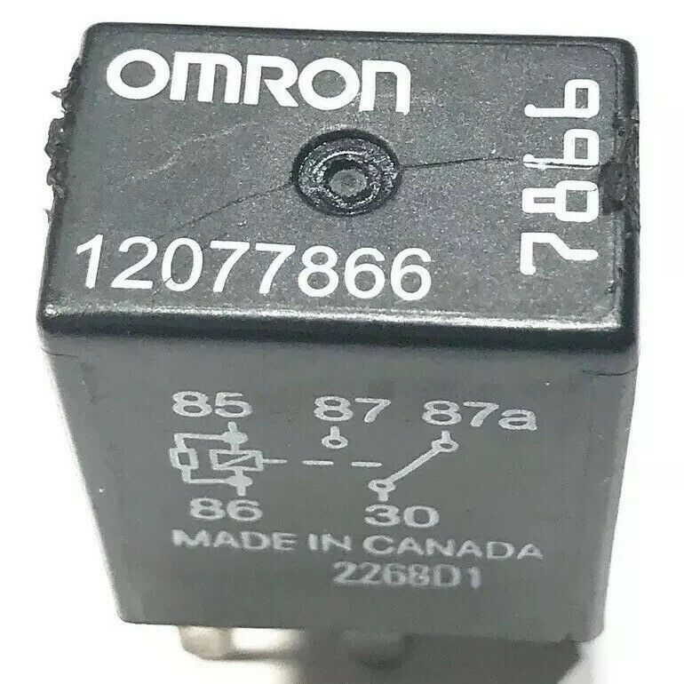 GM Omron Automotive Relay 12V 5-prong 12077866 7866 Tested #R20HL