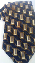 MEN NECK TIES 100% ITALY NAVY BLUE. BROWN. . PURITAN by DALEY1DEALS,LLC.
