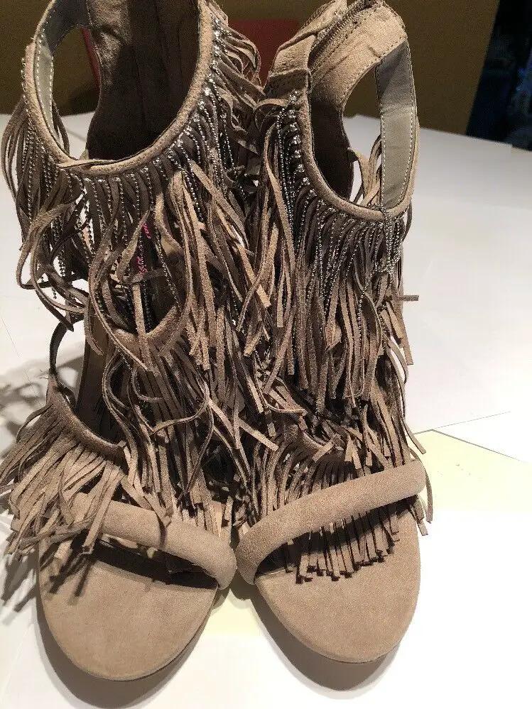 Bestyville Tassel Stelito Sandals by Betseyville