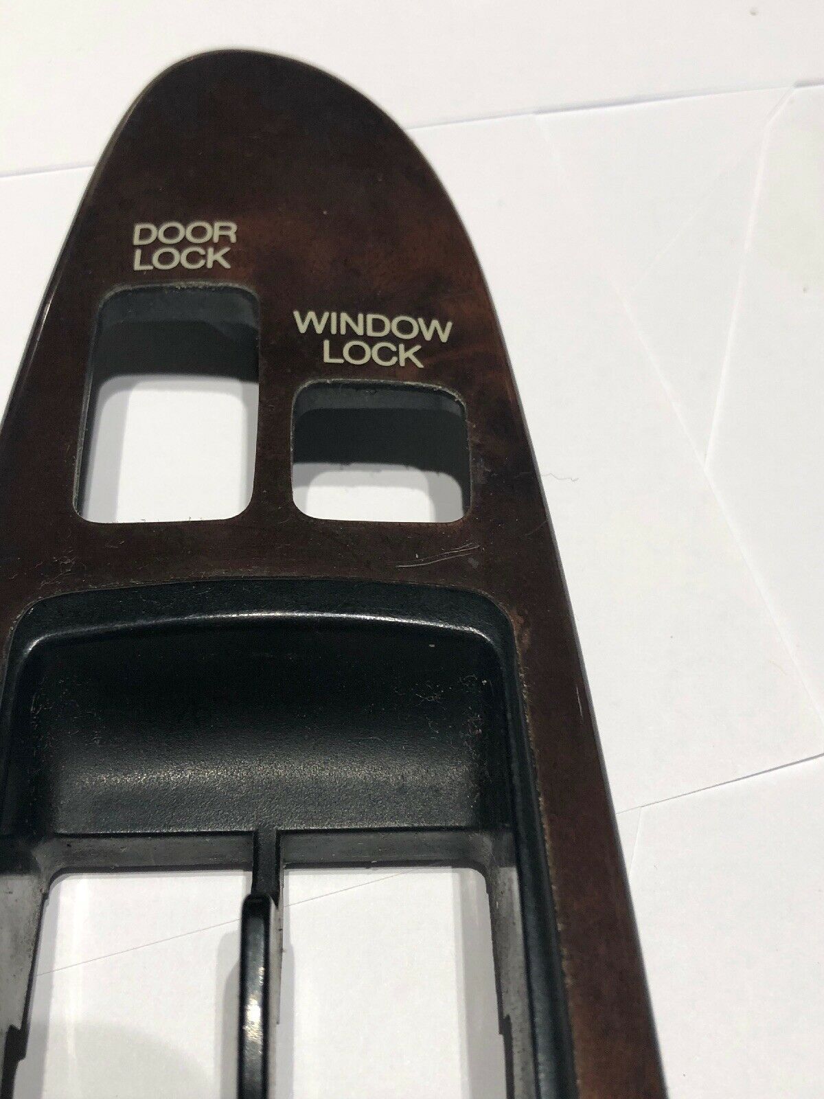 OEM 93-97 INFINITI J30 FRONT MASTER POWER WINDOW SWITCH WOOD TRIM BEZEL ONLY