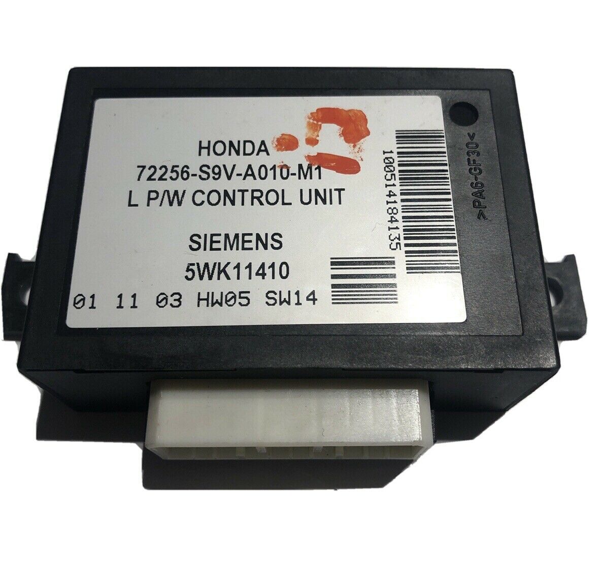 2003-2008 Pilot Driver Door Power Window Control Module 72256-S9V-A010-M1