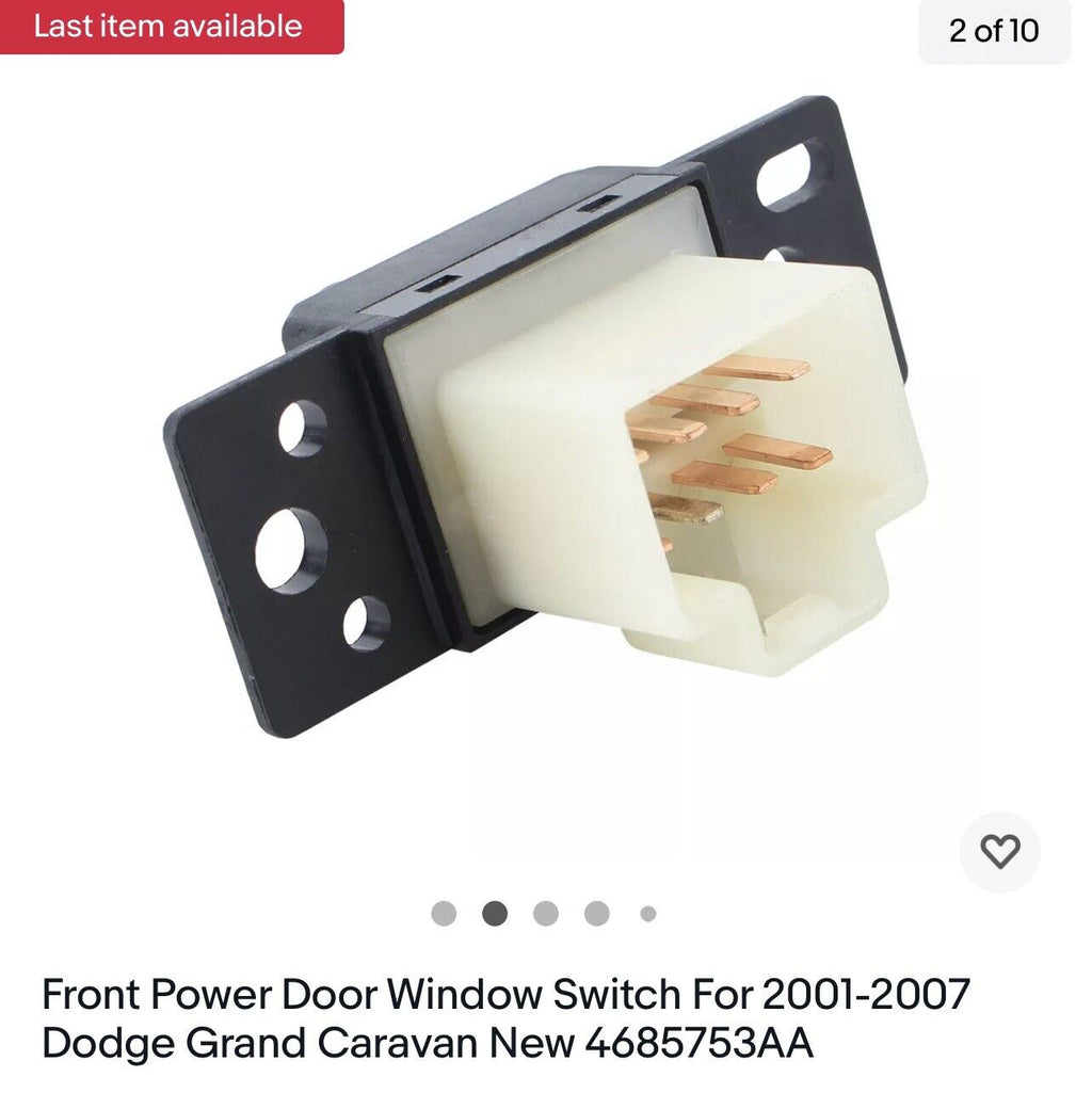 Front Power Door Window Switch For 2001-2007 Dodge Grand Caravan New 4685753AA