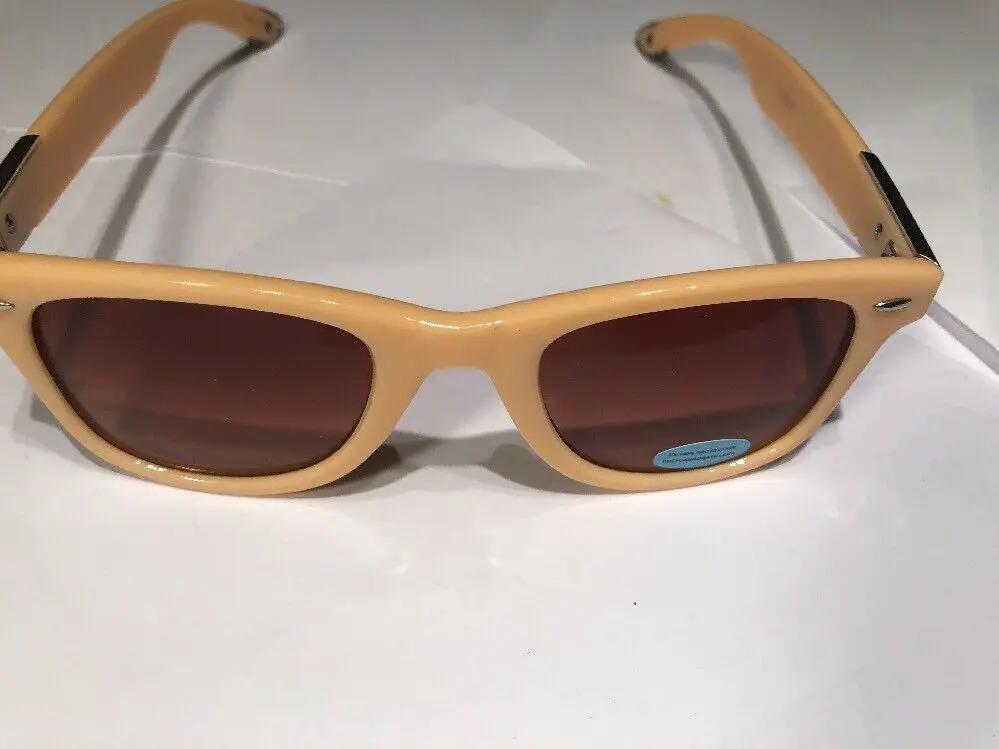 Nude Colored Wafer Style Sunglasses by Unbranded