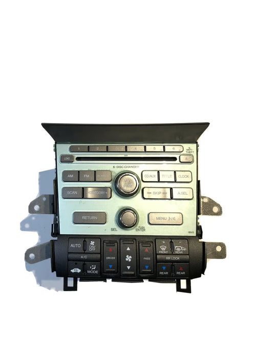 09-11 Honda Pilot CD Player Radio Climate Temp Heater AC Control 1XV0 OEM 2009 by Honda