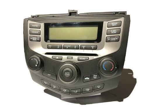 03 04 05 06 HONDA Accord Radio Stereo CD Player 2AC2 Manual Temp Climate Control