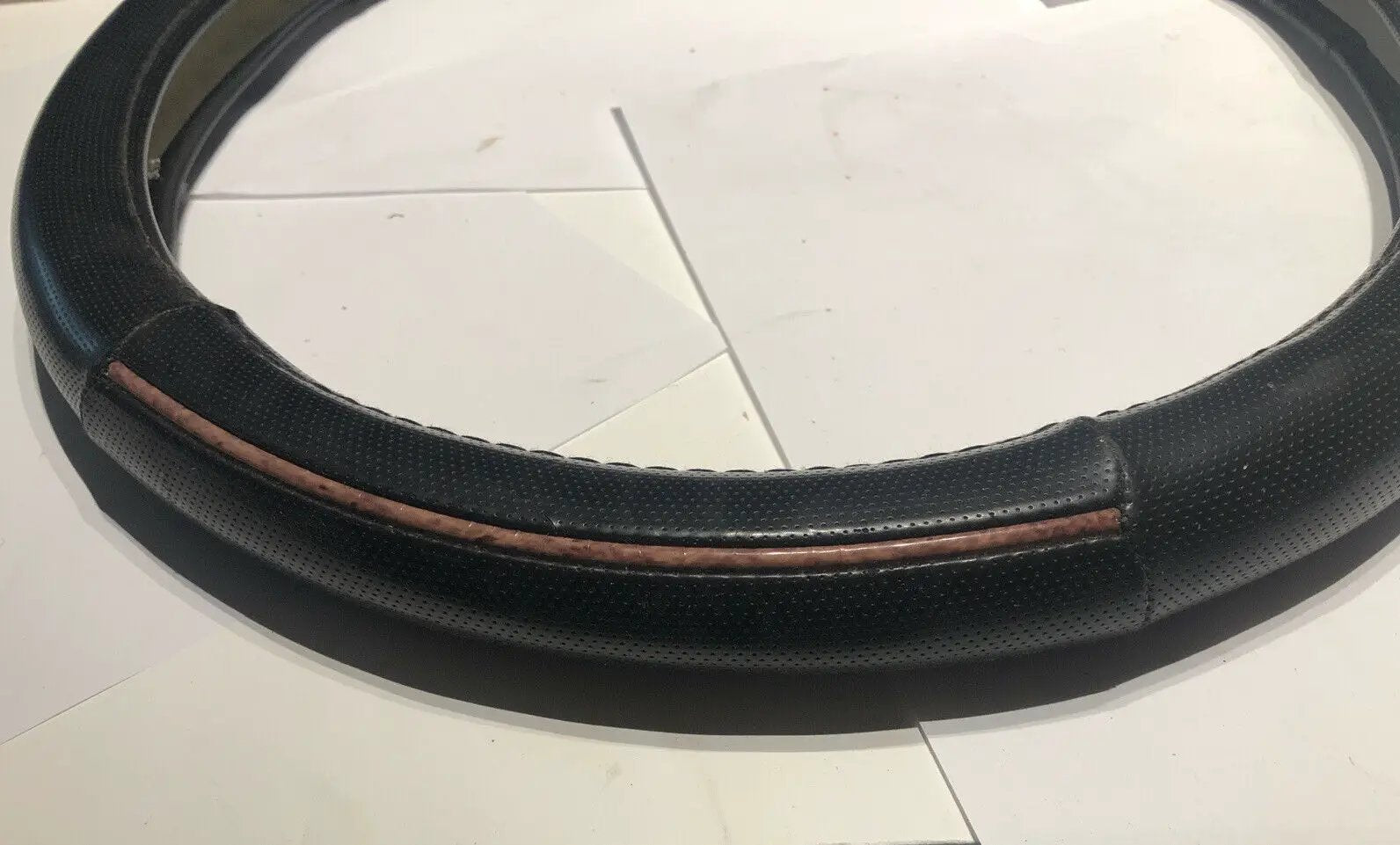 Black Steering Wheel Cover by Motor Trend